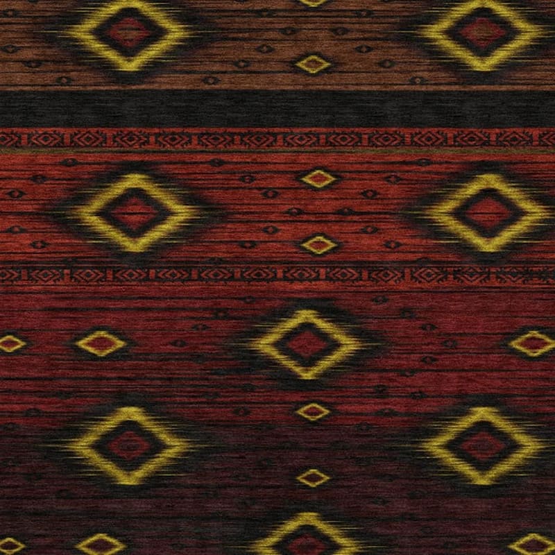 HomeRoots Tribal Transitional Rectangle Outdoor Rug