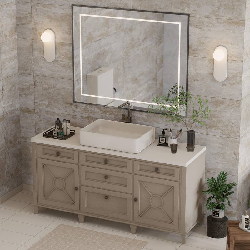 Merola Tile Habanera Beige 11-7/8" x 35-1/2" Ceramic Wall Tile