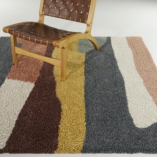 Sean Abstract Shag Area Rug