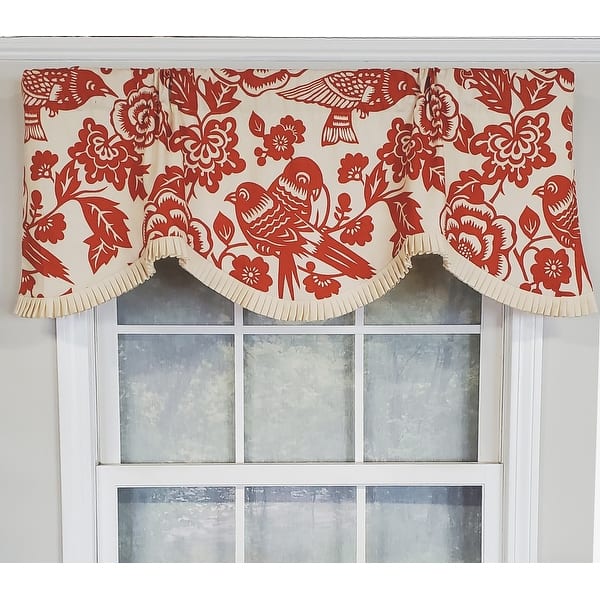 slide 2 of 2, RLF Home Design Lovebird Cornice Window Valance