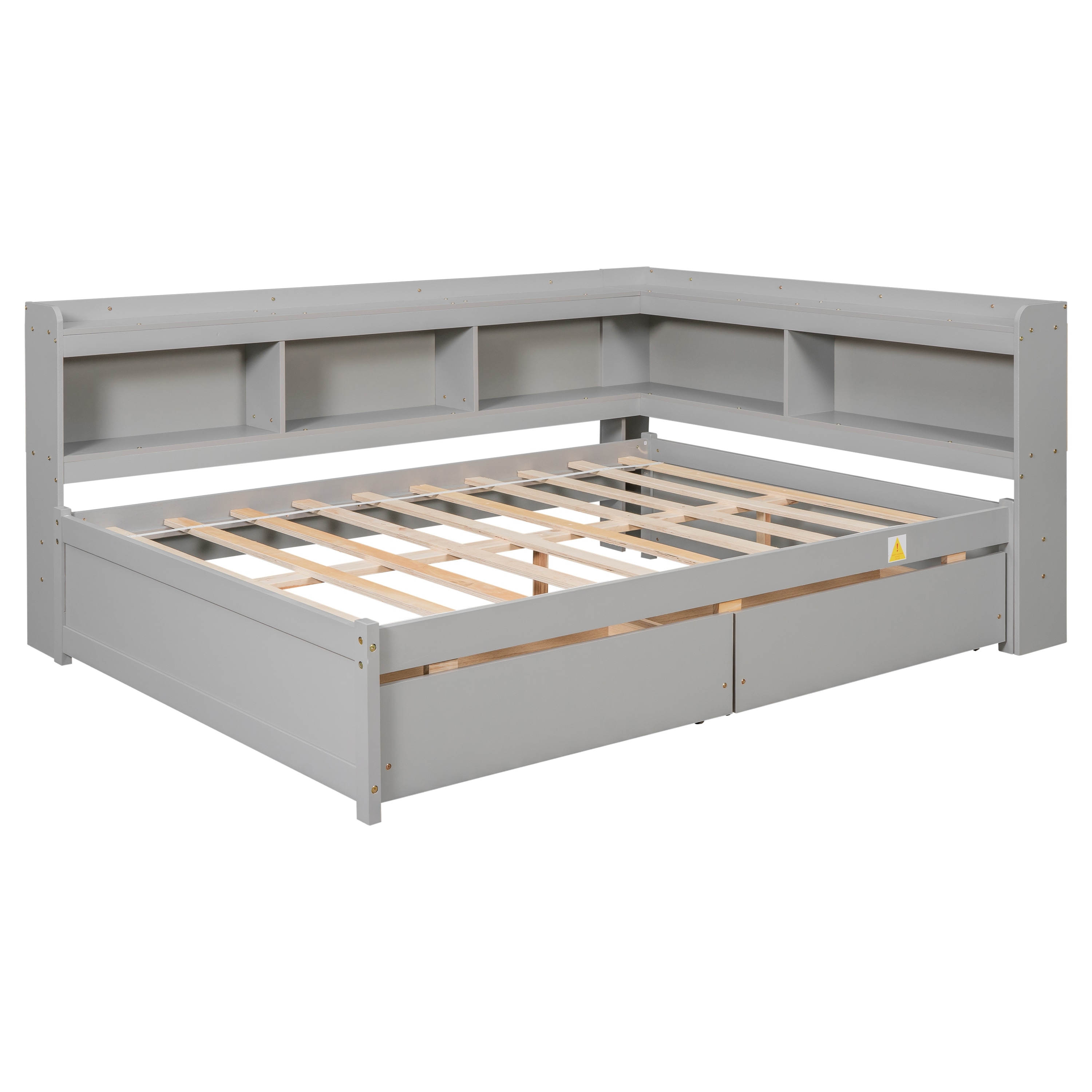 Gilbertson charcoal daybed with store 3 drawers and trundle