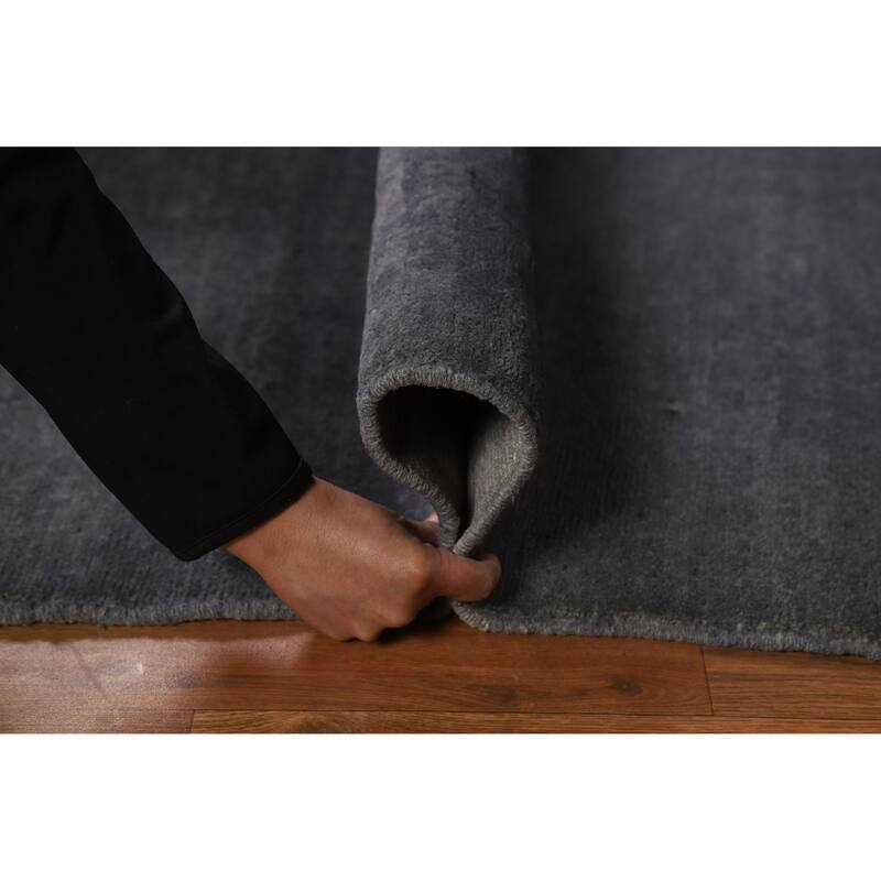 Modern Gabbeh Oriental Rug Handmade Foyer Wool Carpet - 3'5" x 4'9"