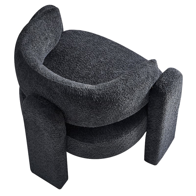 Boucle Upholstery Accent Chair