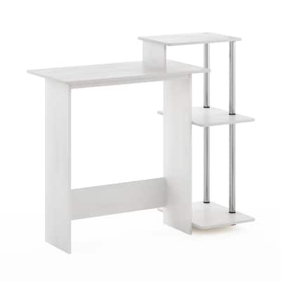 Computer Desk with Shelves - Modern Writing Desk for Home Office & Workspace