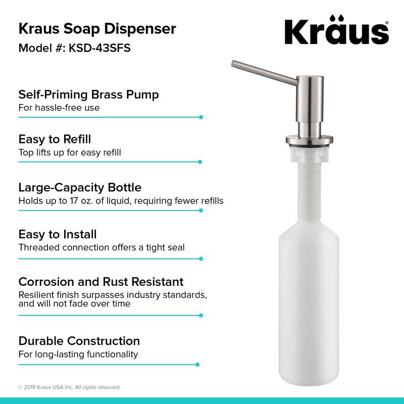 Kraus Kitchen Soap and Lotion Dispenser