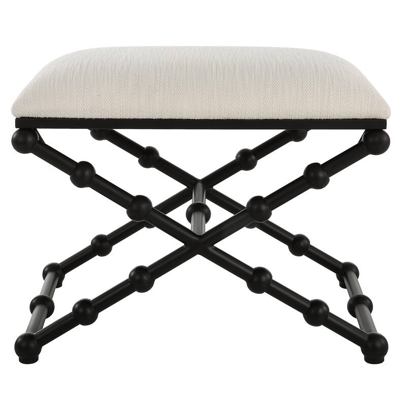 Uttermost Iron Drops Small Bench - 23.5"W x 19.5"H x 15.75"D
