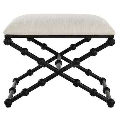 Uttermost Iron Drops Small Bench - 23.5"W x 19.5"H x 15.75"D