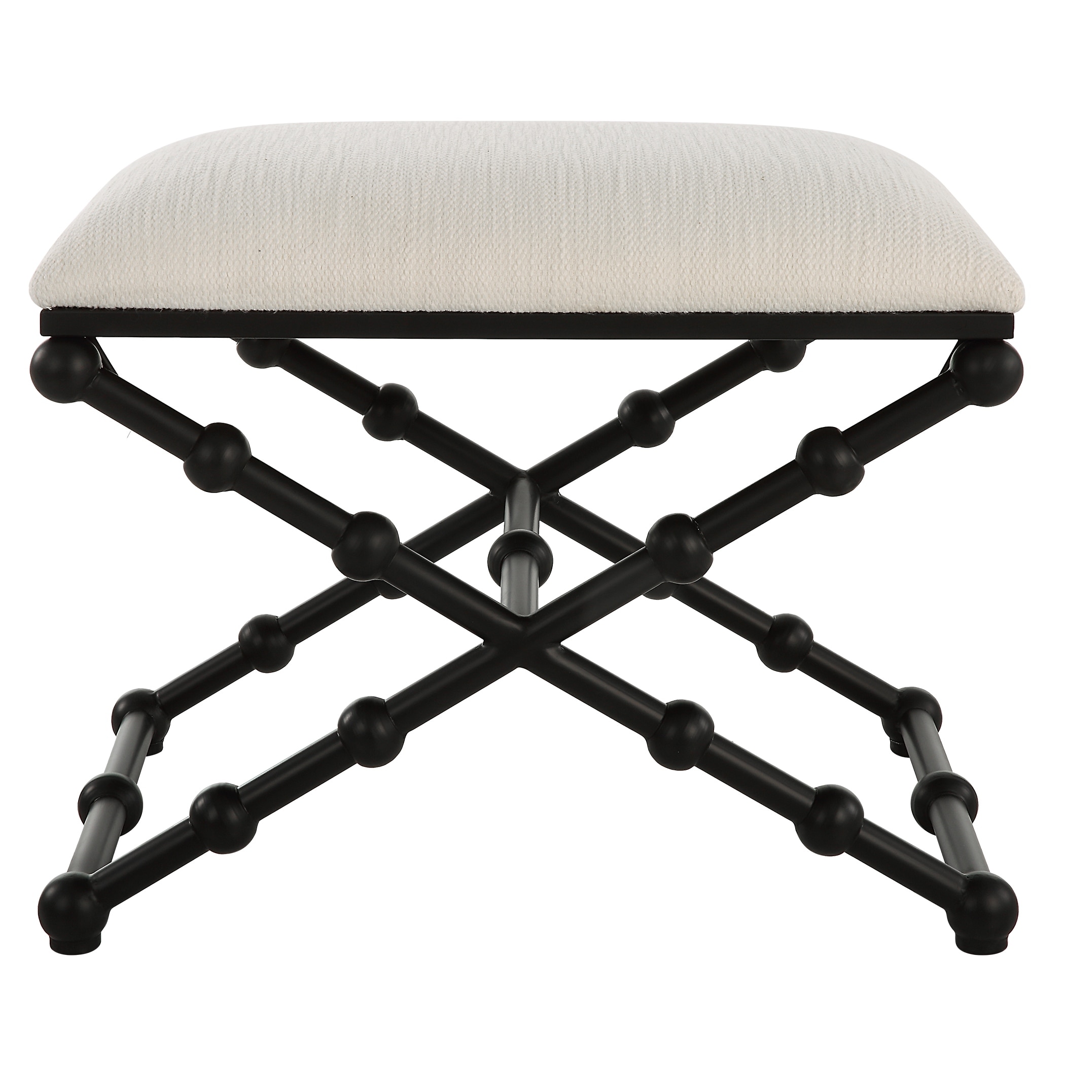 Uttermost Iron Drops Small Bench - 23.5"W x 19.5"H x 15.75"D