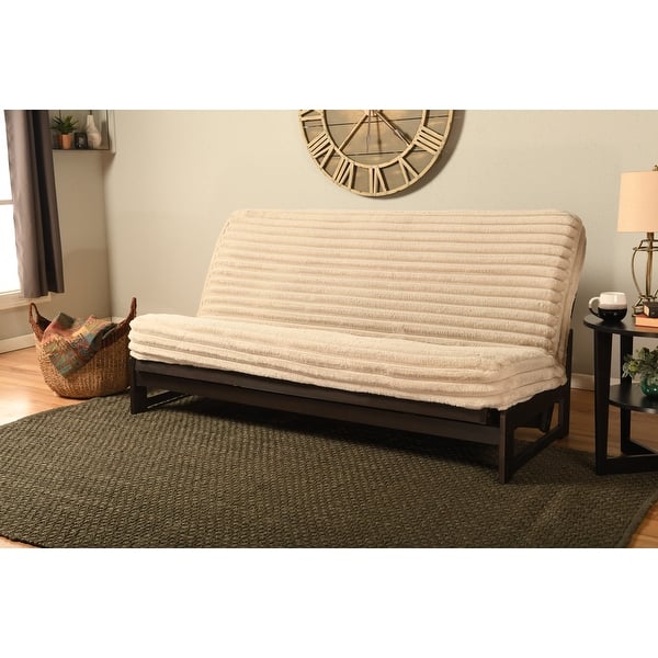 slide 2 of 47, Copper Grove Uncompahgre Rustic Mocha Futon Set with Mattress Corduroy Fog