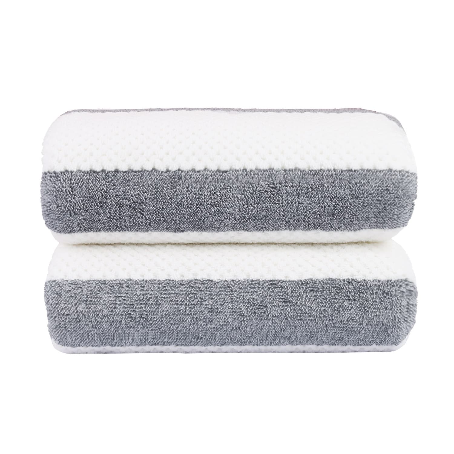 Waffle Stripe Bath Towels 30" x 60"
