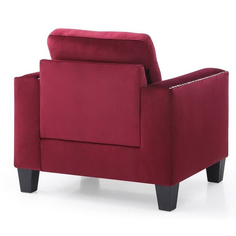 Nailer Velvet Living Room Chair