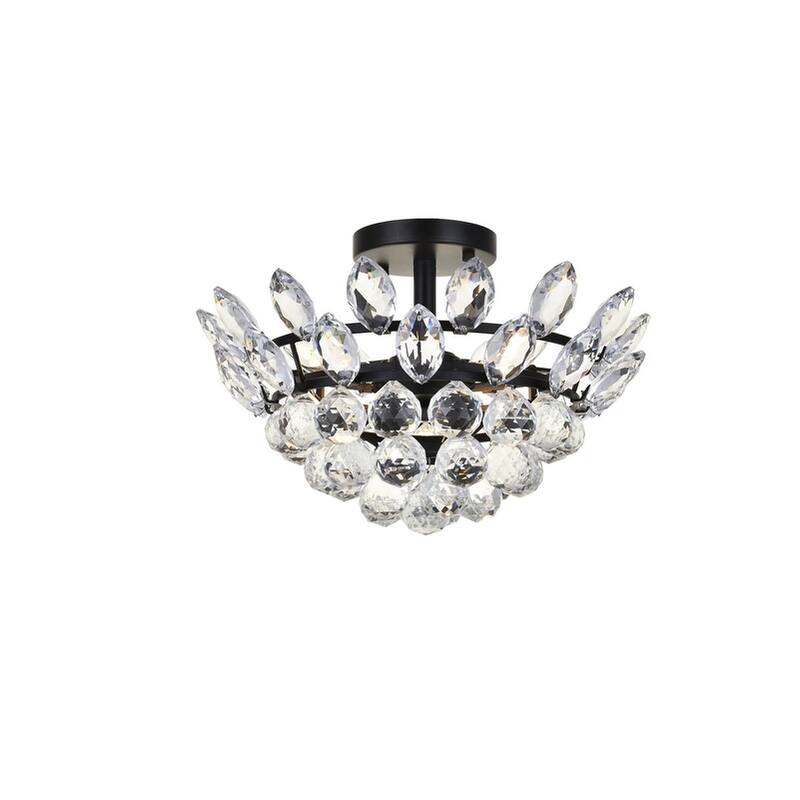 Elanor Flush Mount - 14 inch - Black