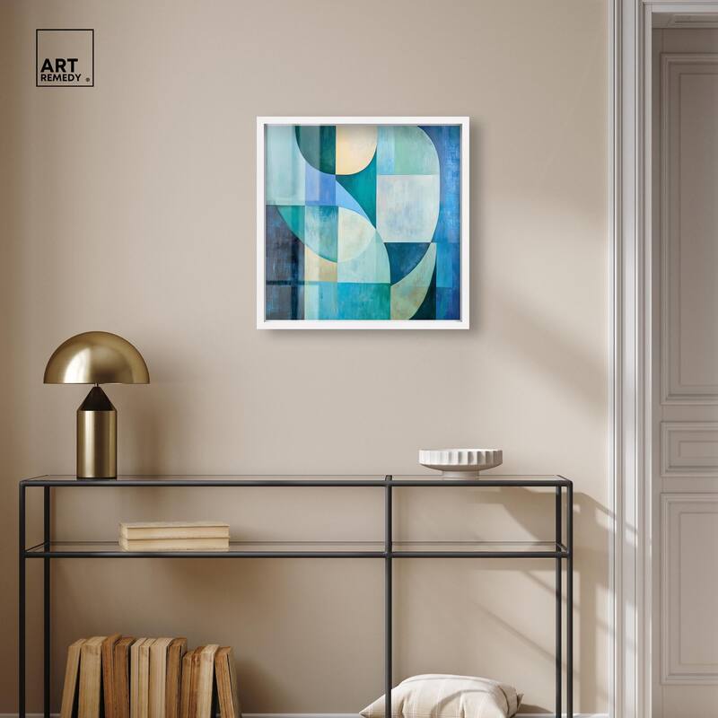 Color Blocks I Shadowbox by Art Remedy