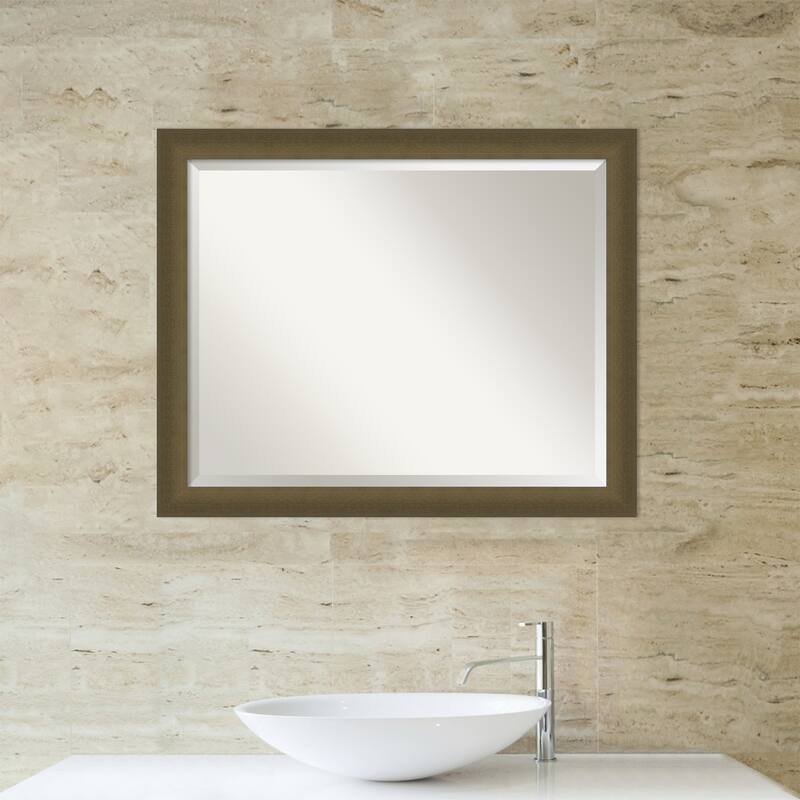 Blaine Narrow Beveled Framed Bathroom Vanity Wall Mirror