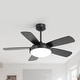 preview thumbnail 61 of 97, Sofucor 48/52 Inch Wood Ceiling Fan with Light and Remote/Smart App Voice Control, Dimmable Lights Included