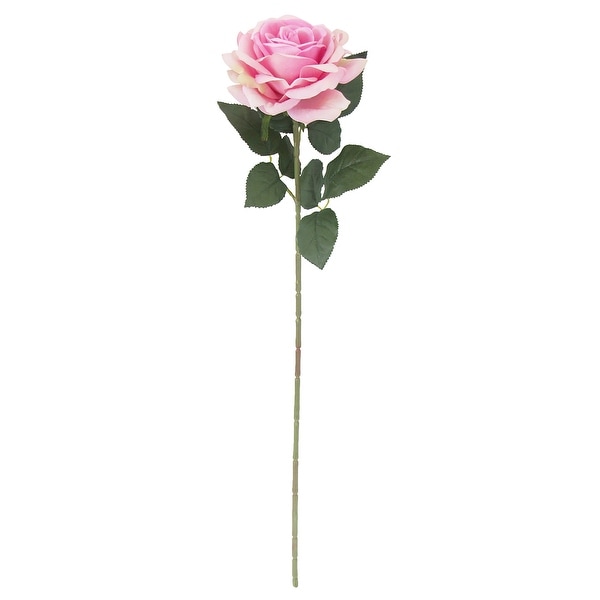 set of 6 Vintage Light Pink Velvet Rose Leaves