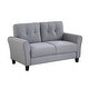preview thumbnail 15 of 16, Modern Design Loveseat and 3-Seat Sofa, Living Room Sofa Set Linen Upholstered Couch Furniture for Home, Easy Assembly