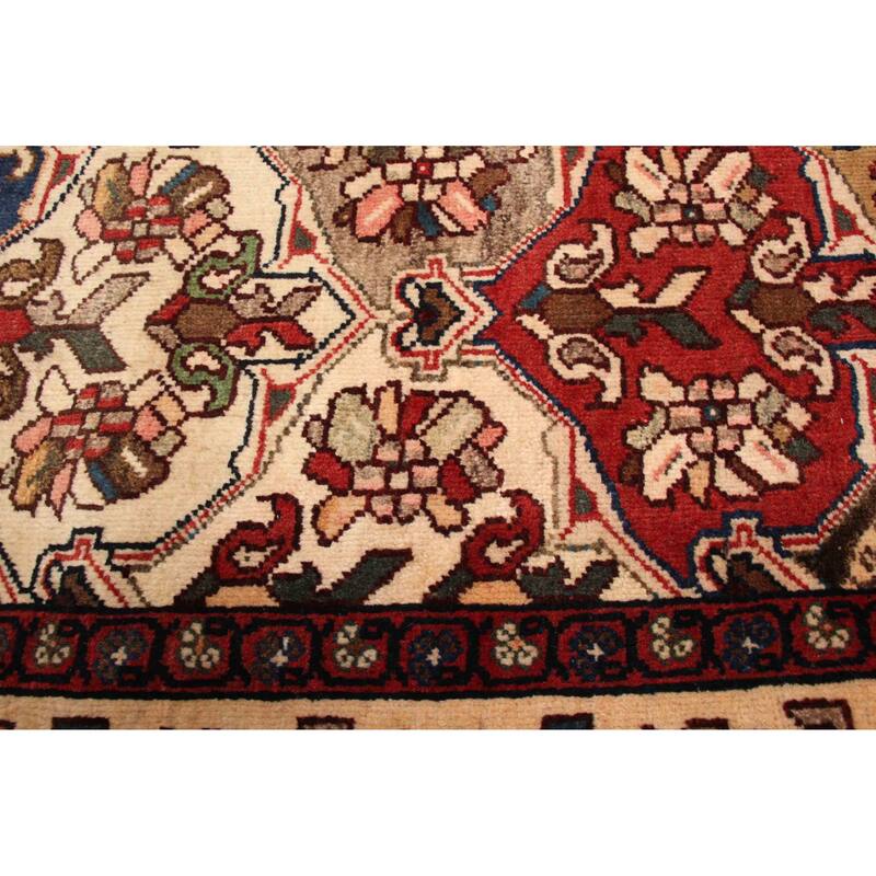 ECARPETGALLERY Hand-knotted Kayseri Vintage Cream Wool Rug - 5'4 x 10'4