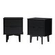 preview thumbnail 35 of 39, Middlebrook Mid-Century Solid Wood 2-Drawer Nightstand, Set of 2