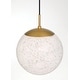 preview thumbnail 7 of 6, Minka Lavery 2636 Langford 12" Wide Pendant with Patterned Glass Shade