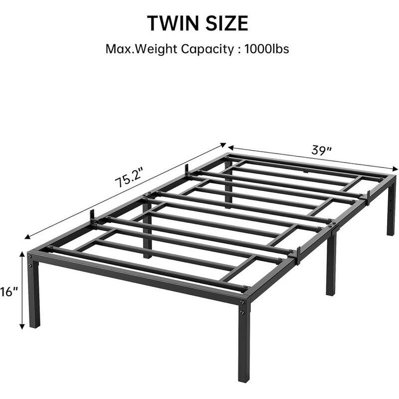 Simple and easy to install iron bed frame