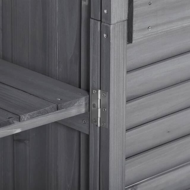 Garden Shed 3-tier Patio Storage Cabinet