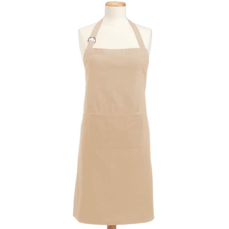 Unisex Chino Cotton Kitchen Chef Apron - 32" - Sand Beige