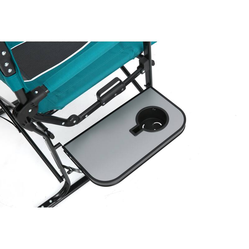Camping Directors Chair, Heavy Duty,Oversized Portable Folding Chair With Side Table,Pocket For Beach