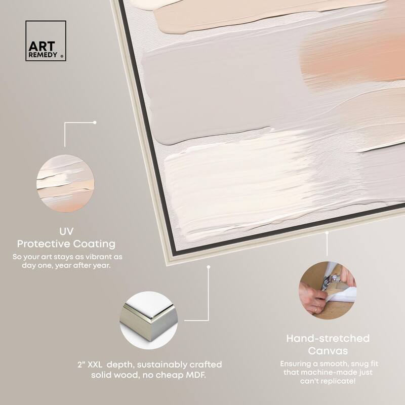 Roseate Cream Tones I Canvas by Art Remedy