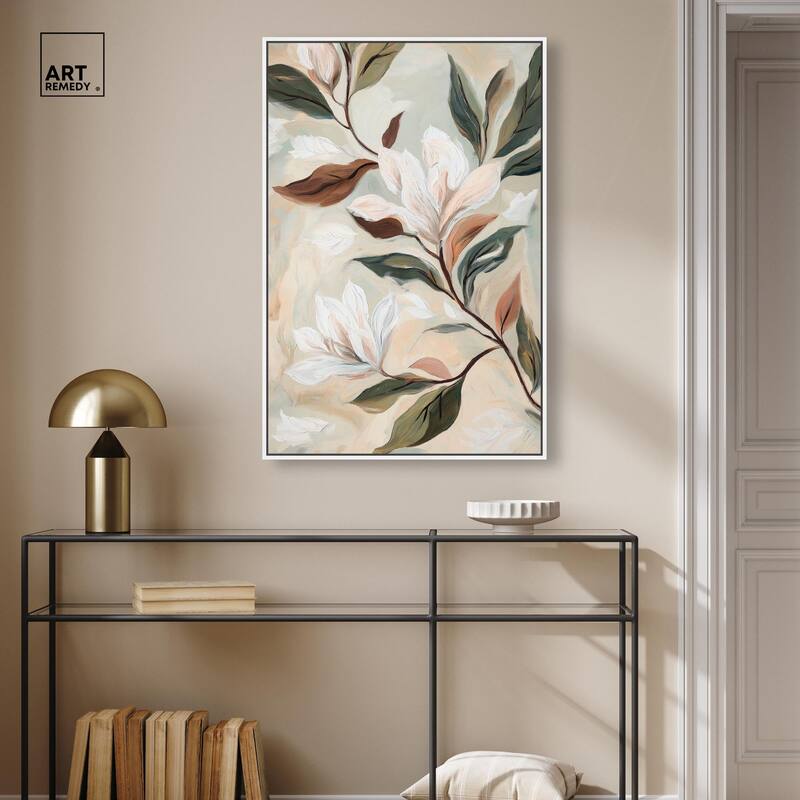 Soft Magnolia II Canvas by Art Remedy
