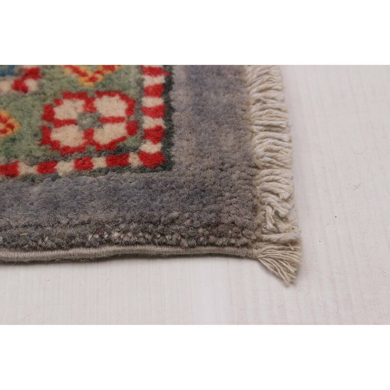 ECARPETGALLERY Hand-knotted Uzbek Ghazni Grey Wool Rug - 8'11 x 11'9