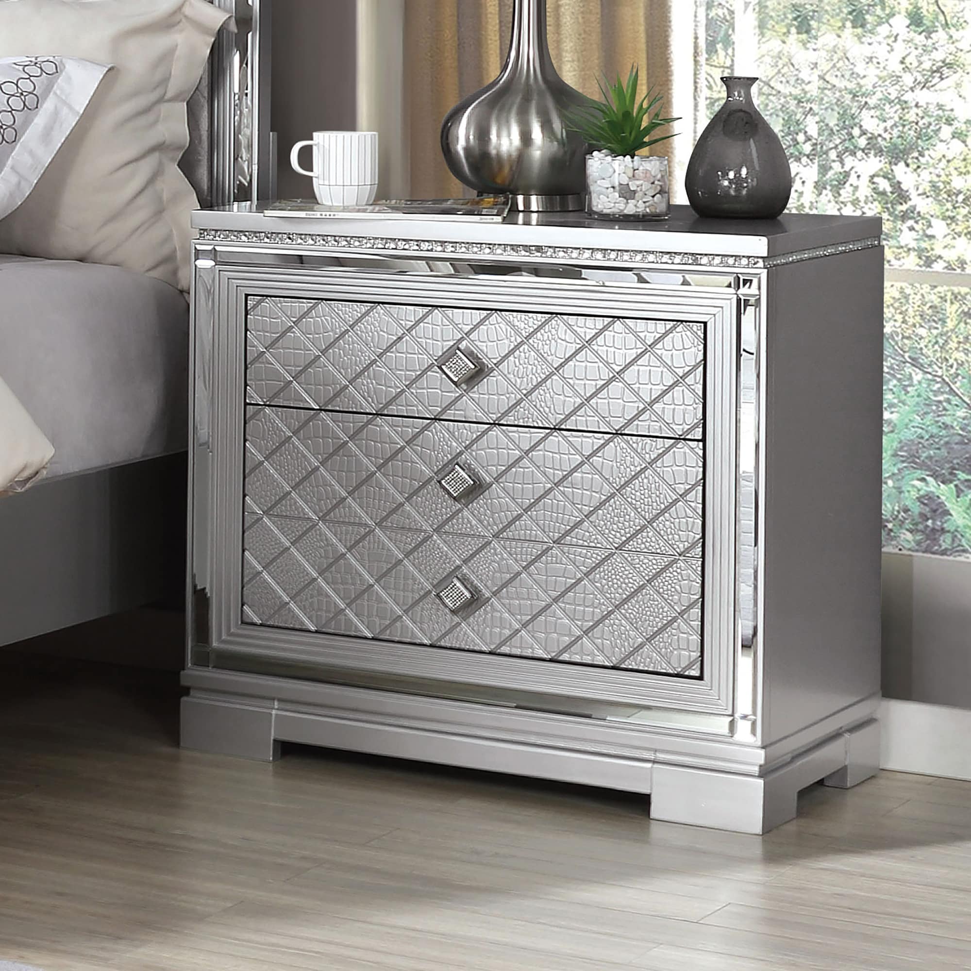 Glam nightstand discount