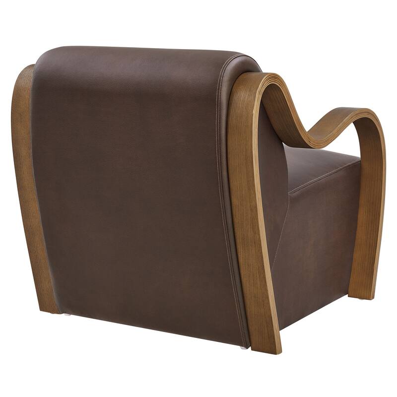 Atrium Vegan Leather Accent Armchair