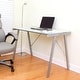 preview thumbnail 4 of 3, White Exponent Office Desk/Drafting Table