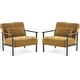 preview thumbnail 1 of 46, MCombo set of 2 Modern Accent, Ergonomics Lounge Chair for Living Room, Chenille, HQ417