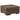Oversized Accent Ottoman with Tufted Details, Dark Brown