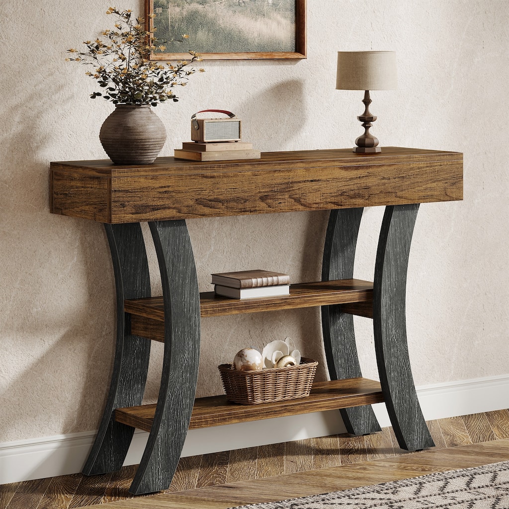 41-Inch Small Console Table with Curved Frame