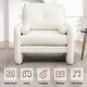 preview thumbnail 65 of 76, HOMYKA Oversized Accent Chair, Modern Sherpa Single Sofa with 2PCS Pillows