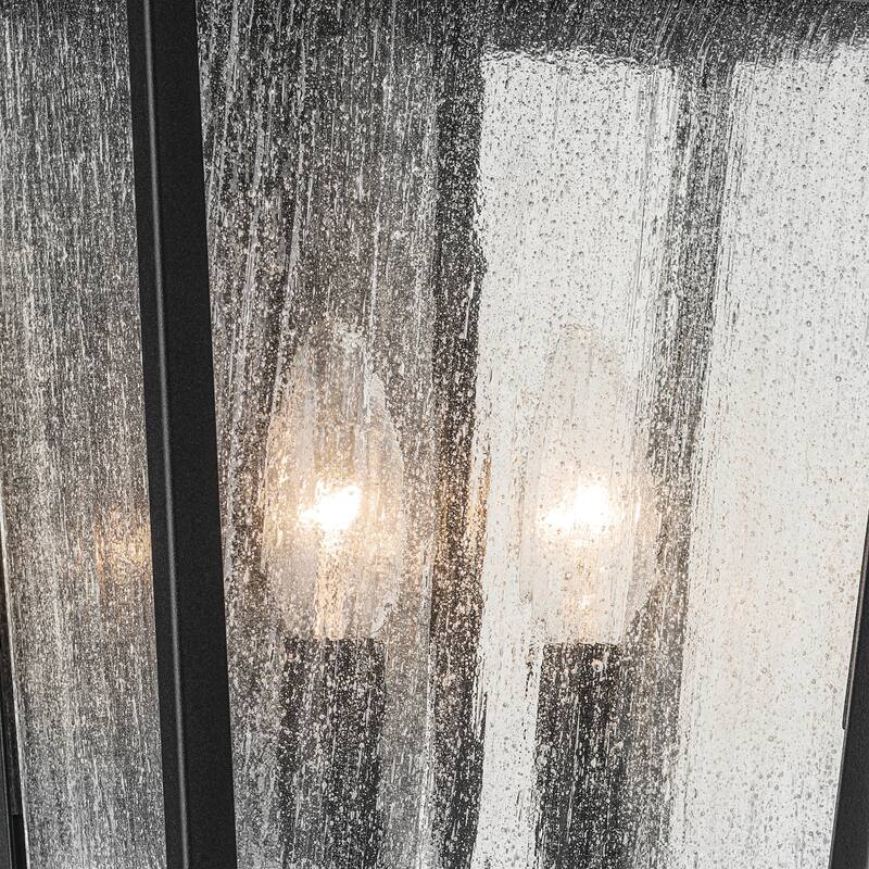 Kichler Lighting Forestdale 18.5 in. 2-Light Textured Black Outdoor Wall Sconce - 18.5 in