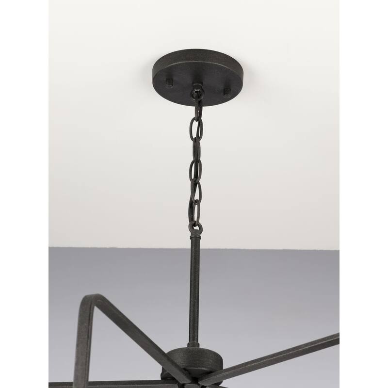 Foster Collection 5-Light Gilded Iron Farmhouse Chandelier Light - N/A