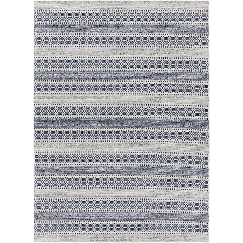 Livabliss La Casa Moroccan Stripe Cotton Area Rug