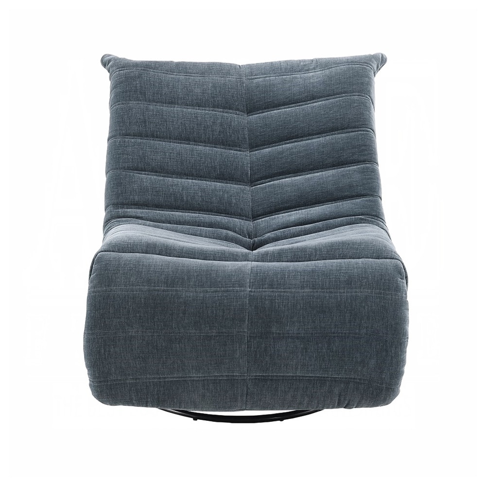 Chenille Upholstered Manual Recliner with Swivel