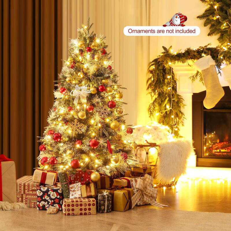 Costway 5/6/7 FT Artificial Christmas Tree with 602/806/1072 Branch - Green - See Details