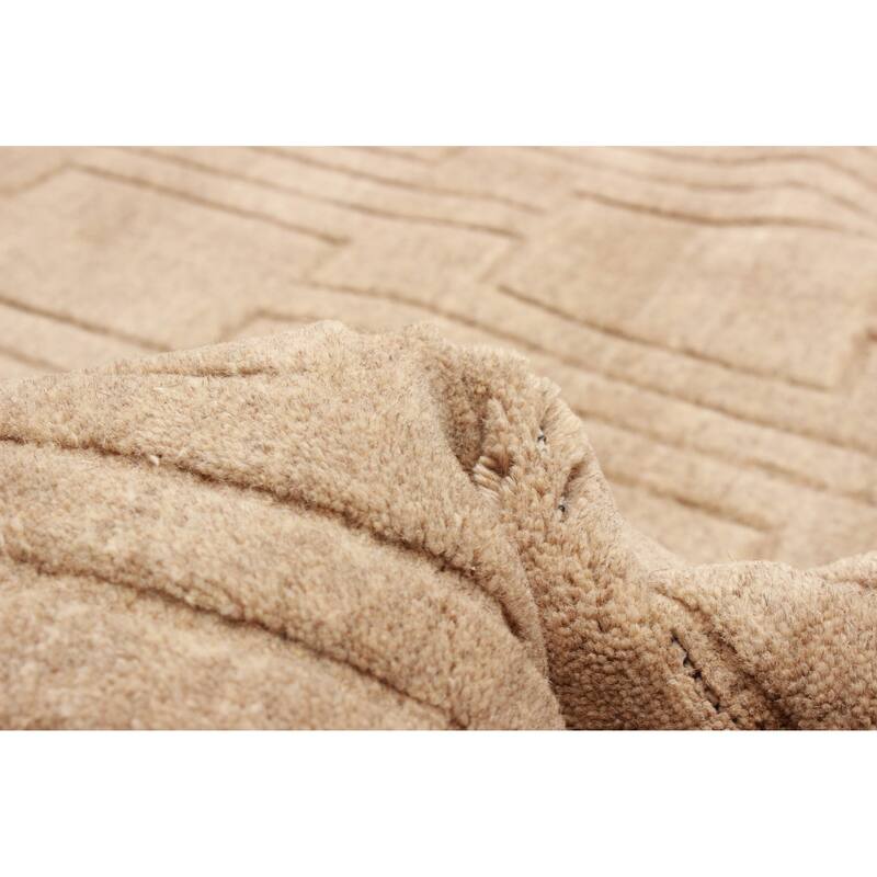 Kashkuli Gabbeh Tan Rug 5'4" x 7'6" - 5'4 x 7'6