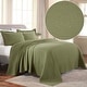 preview thumbnail 2 of 88, Superior Fleur De Lis Cotton Decorative Bedspread Set Sage - Full
