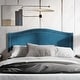 preview thumbnail 1 of 17, CraftPorch Velvet Nailhead Trim Upholstered Adjustable Headboard