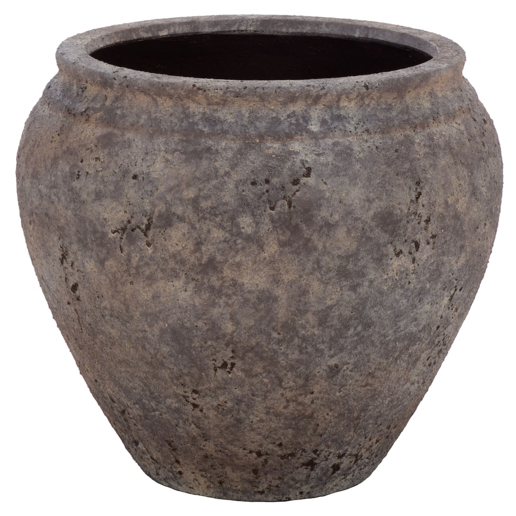 SAFAVIEH Outdoor Patio Furniture Ramsey Large Planter Pot with Drainage - 21"W x 21"D x 19"H