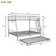 preview thumbnail 13 of 52, Metal Bunk Bed with Trundle