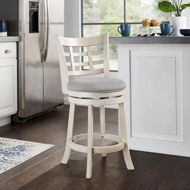 Verona Swivel High Back Counter Height Stool by iNSPIRE Q Classic