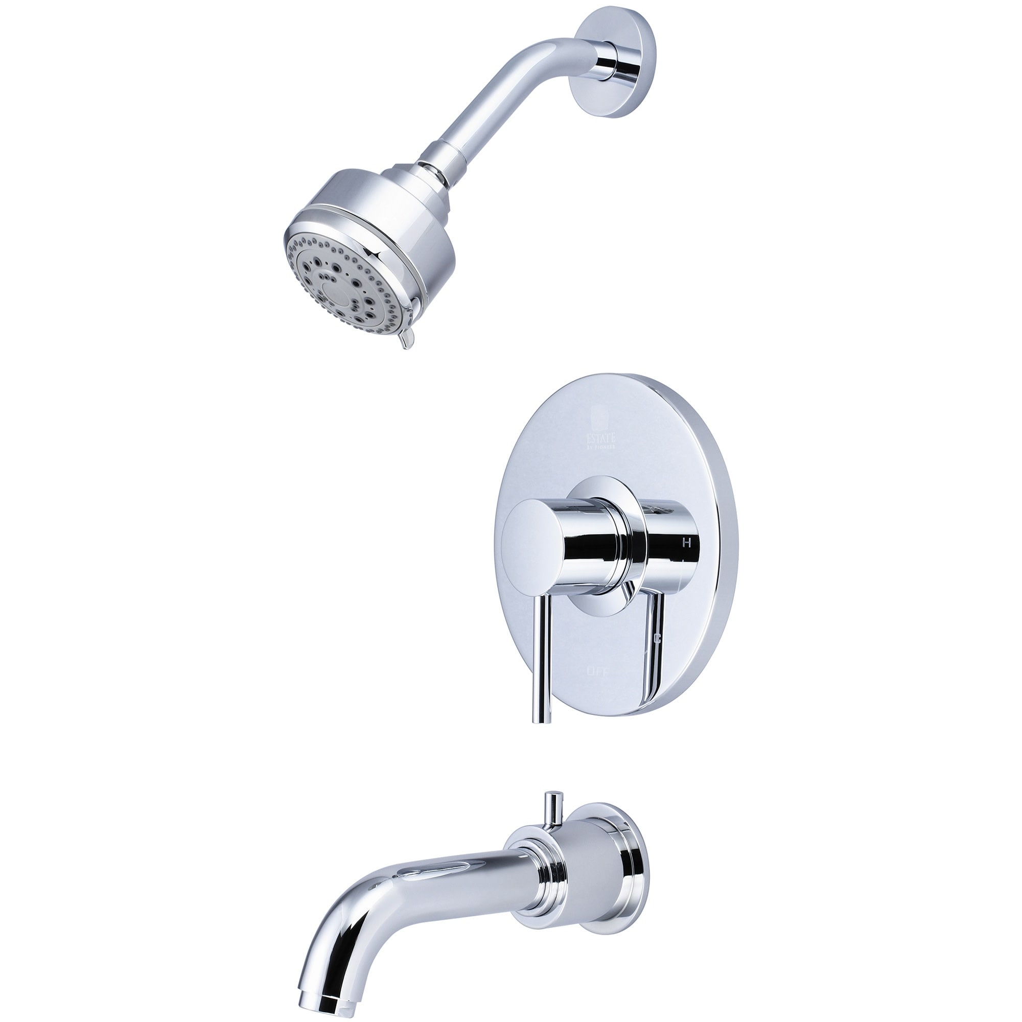 Pioneer Faucets Motegi Tub and Shower Trim Package with 1.75 GPM Multi